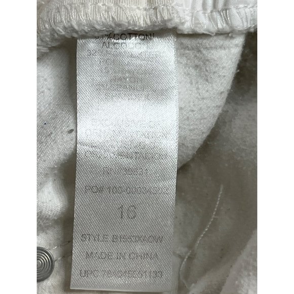 Democracy Women's Capris Pants "Ab Technology" 16 White Cotton - Picture 5 of 6